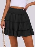 Load image into Gallery viewer, Womens Summer Flowy Mini Skorts Skirts High Waist Ruffle Tiered Casual Cute Boho Beach Short Skirts Built-in Shorts